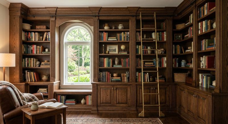 Built In Bookshelves Installation in Raleigh, NC