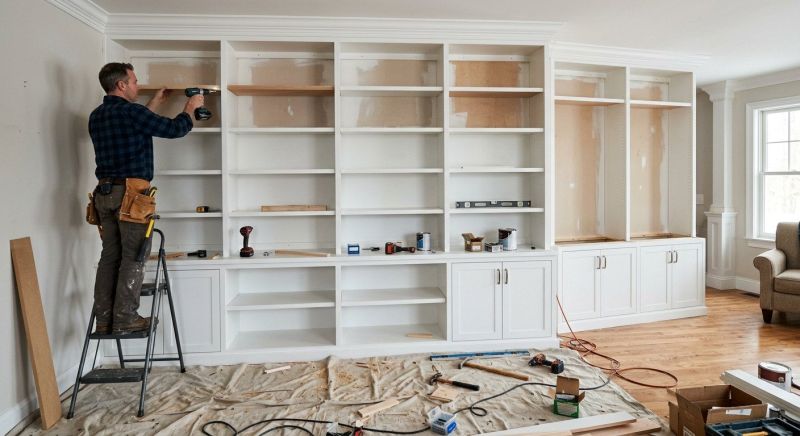 Built In Shelving Service in Durham, NC