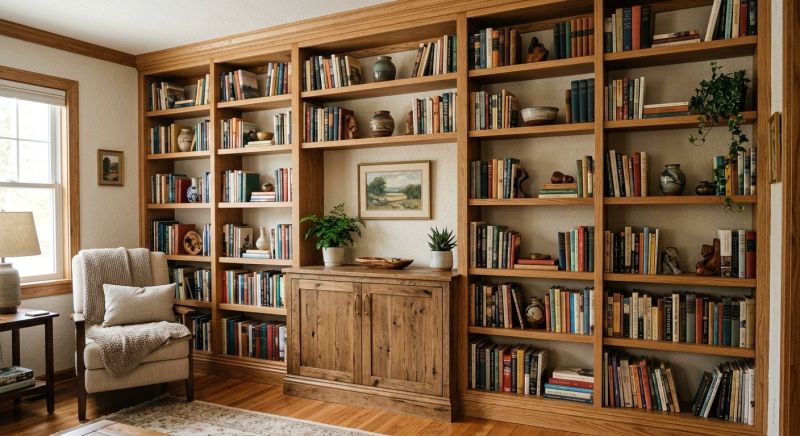 Custom Bookshelves Installation in Woodbridge, VA